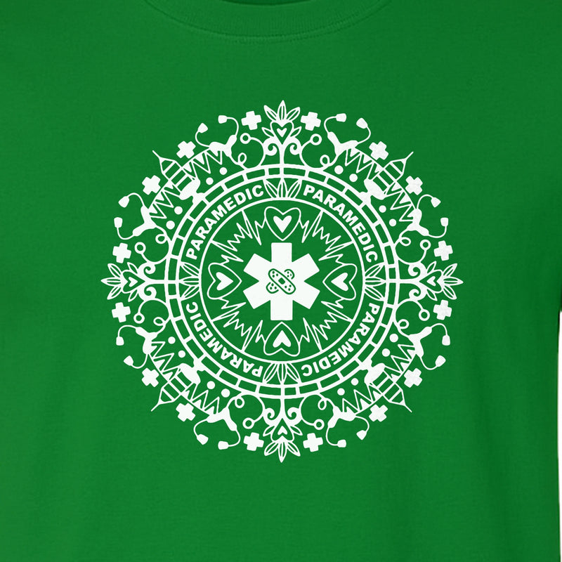 Paramedic T-Shirt, Mandala Medical Graphic for EMS and Healthcare Workers