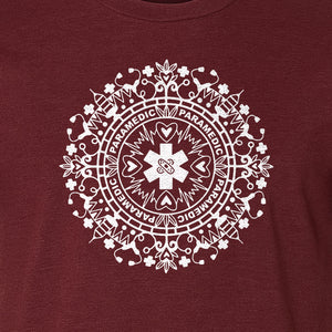Paramedic T-Shirt, Mandala Medical Graphic for EMS and Healthcare Workers