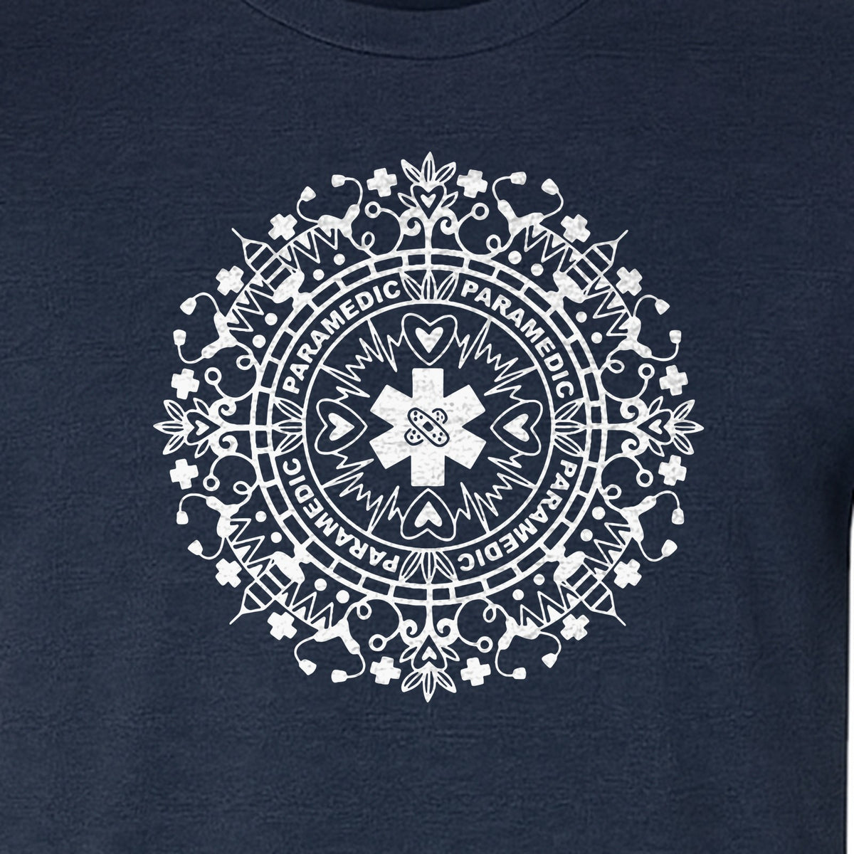 Paramedic T-Shirt, Mandala Medical Graphic for EMS and Healthcare Workers