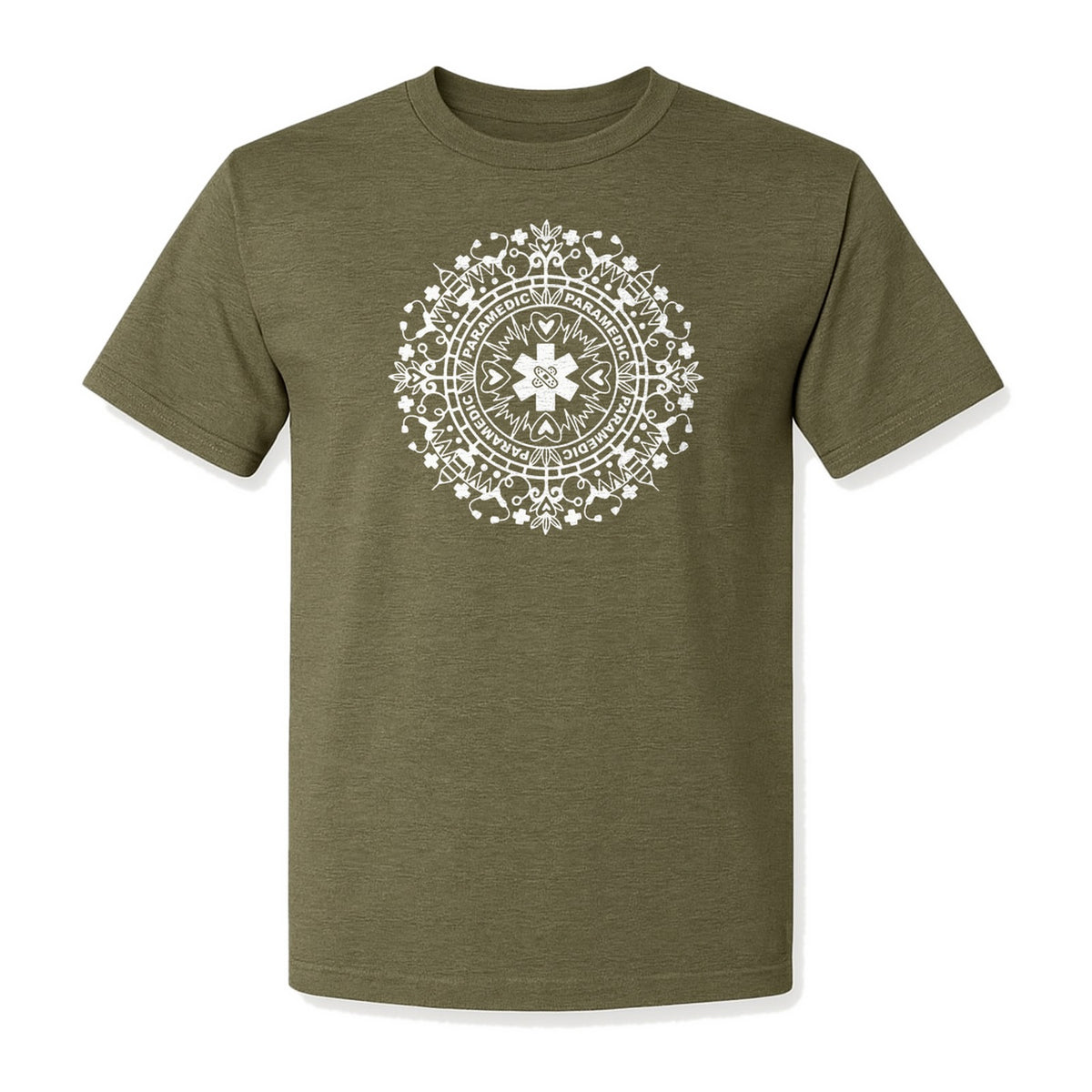 Paramedic T-Shirt, Mandala Medical Graphic for EMS and Healthcare Workers