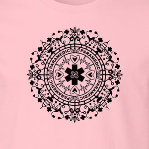 Paramedic T-Shirt, Mandala Medical Graphic for EMS and Healthcare Workers