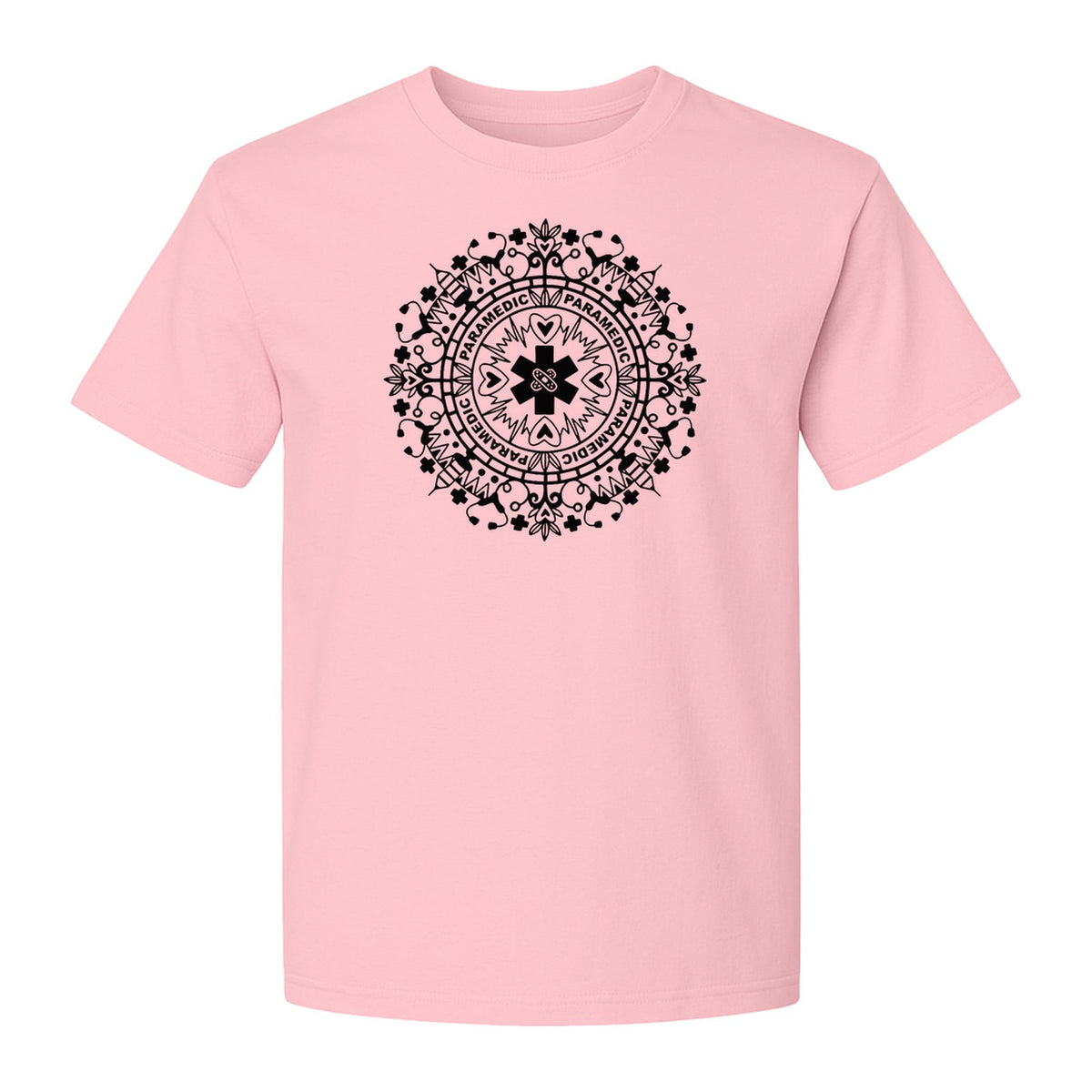 Paramedic T-Shirt, Mandala Medical Graphic for EMS and Healthcare Workers