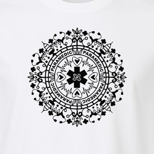 Paramedic T-Shirt, Mandala Medical Graphic for EMS and Healthcare Workers