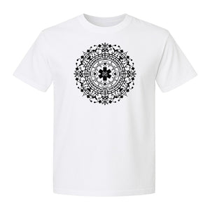 Paramedic T-Shirt, Mandala Medical Graphic for EMS and Healthcare Workers
