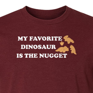 Favorite Dinosaur Is The Nugget T-Shirt, Funny Chicken Snack Graphic Tee for Food Lovers