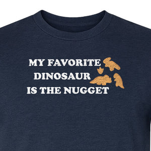 Favorite Dinosaur Is The Nugget T-Shirt, Funny Chicken Snack Graphic Tee for Food Lovers