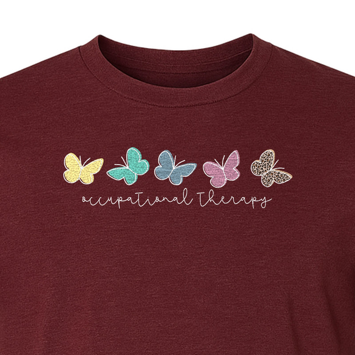 Occupational Therapy T-Shirt, Butterfly Design for Therapists and OT Students