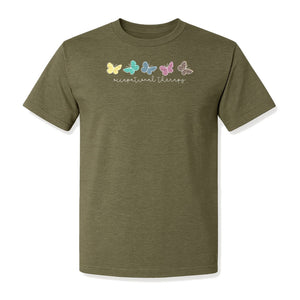 Occupational Therapy T-Shirt, Butterfly Design for Therapists and OT Students