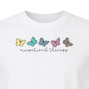 Occupational Therapy T-Shirt, Butterfly Design for Therapists and OT Students
