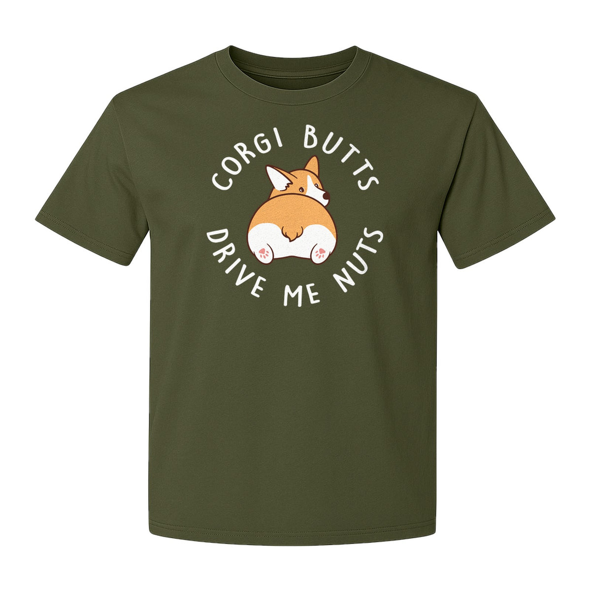 Corgi Butts Drive Me Nuts T-Shirt, Funny Dog Lover Gift for Pet Parents