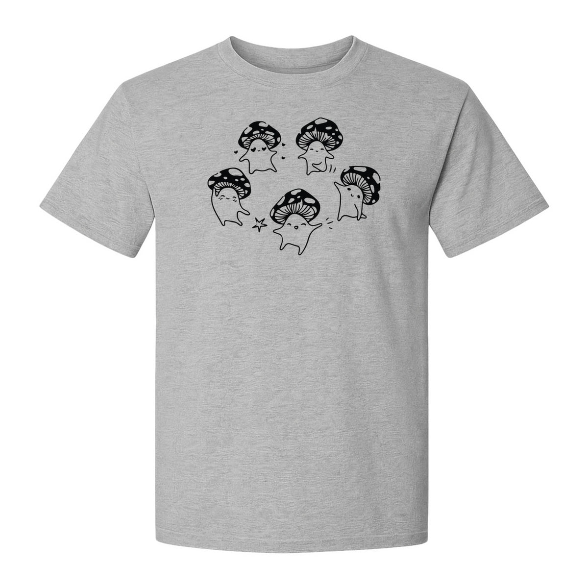 Dancing Mushroom T-Shirt, Cute Characters for Fungi Fans and Nature Lovers