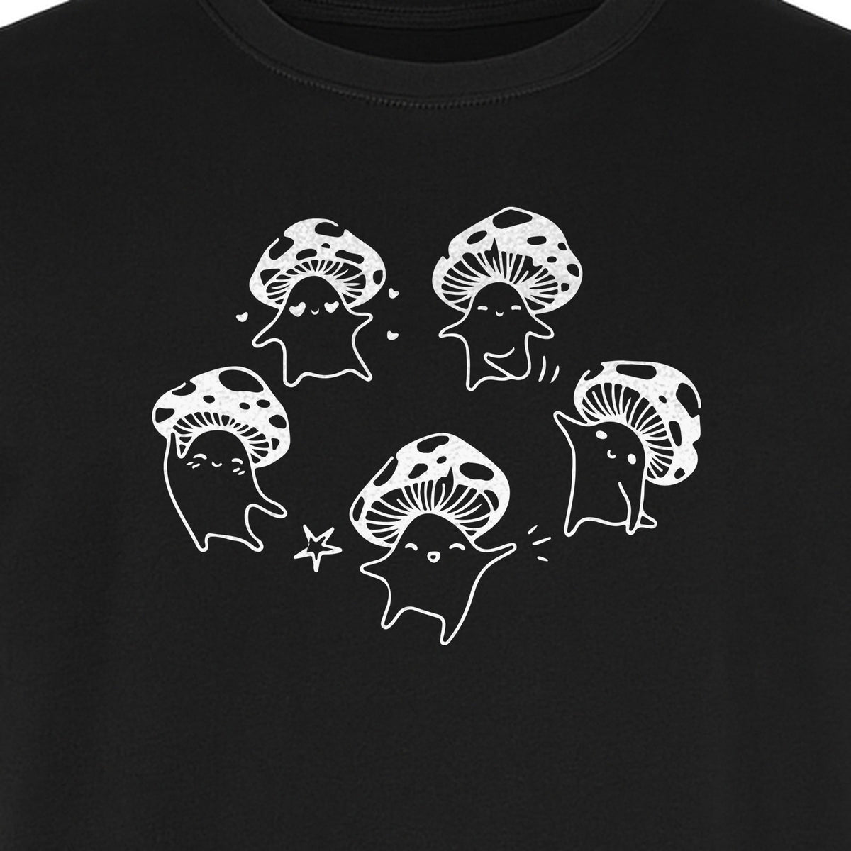 Dancing Mushroom T-Shirt, Cute Characters for Fungi Fans and Nature Lovers