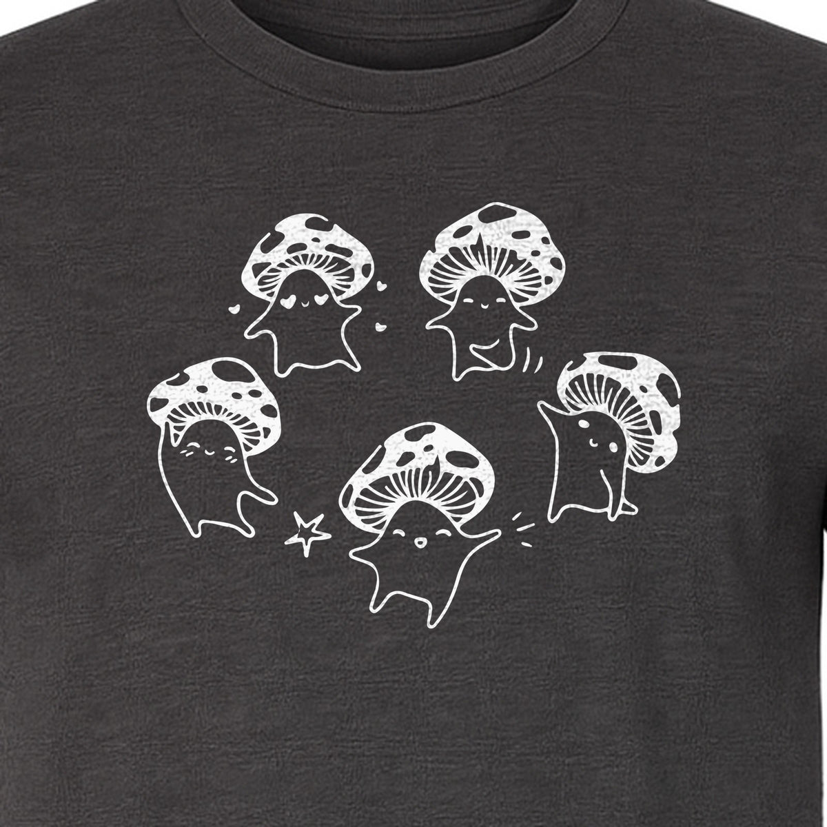 Dancing Mushroom T-Shirt, Cute Characters for Fungi Fans and Nature Lovers
