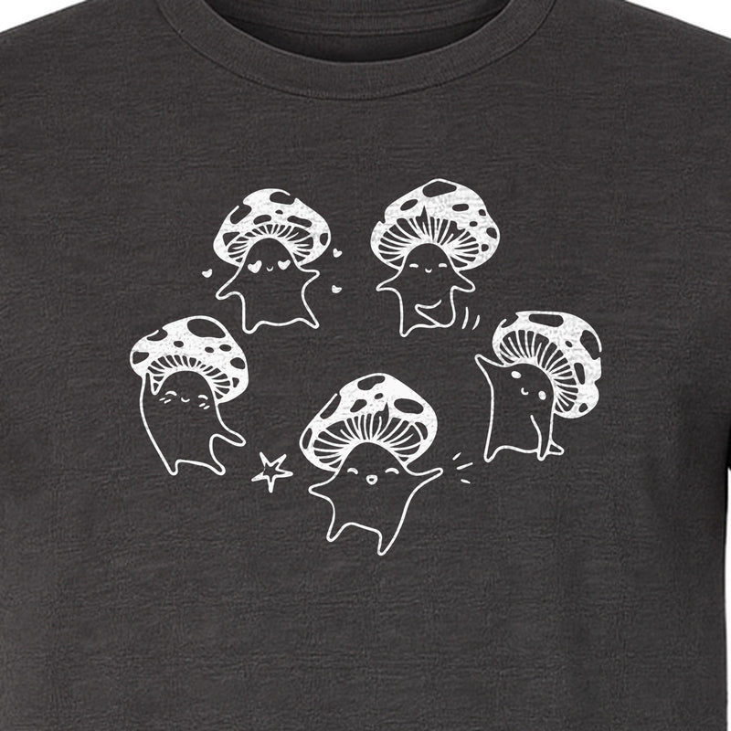 Dancing Mushroom T-Shirt, Cute Characters for Fungi Fans and Nature Lovers
