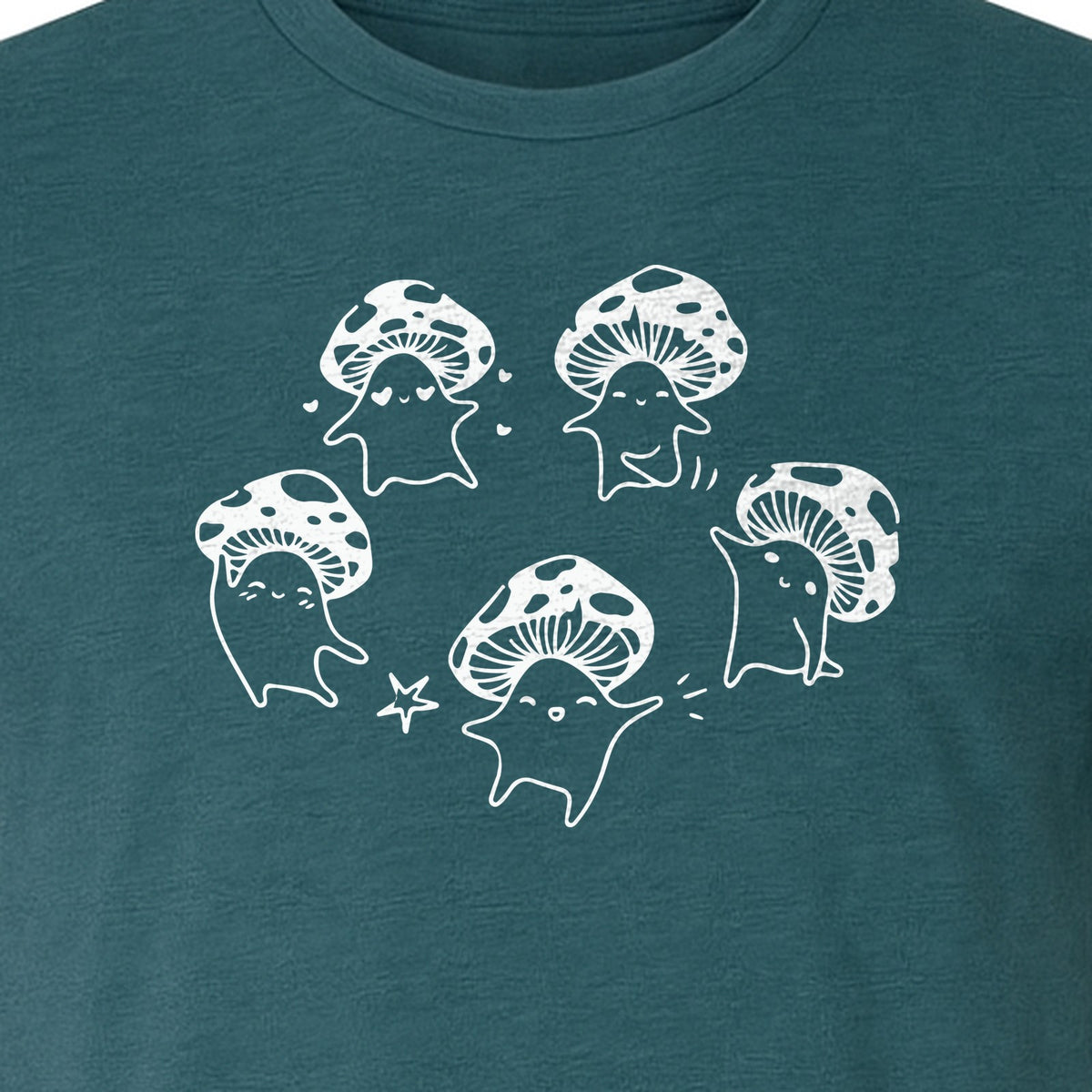 Dancing Mushroom T-Shirt, Cute Characters for Fungi Fans and Nature Lovers