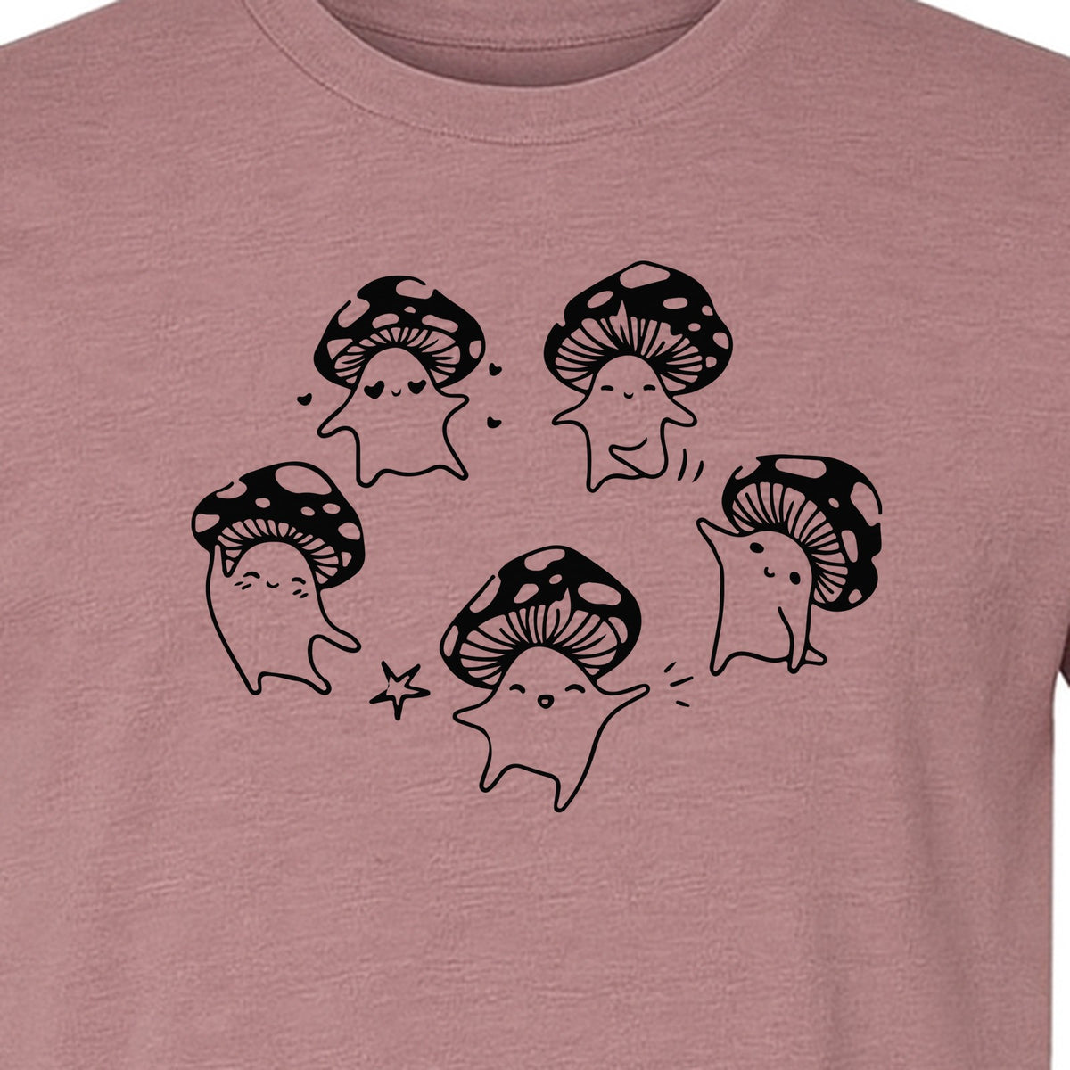 Dancing Mushroom T-Shirt, Cute Characters for Fungi Fans and Nature Lovers