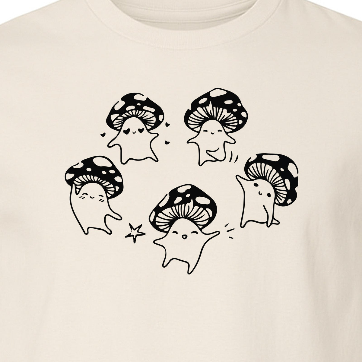 Dancing Mushroom T-Shirt, Cute Characters for Fungi Fans and Nature Lovers