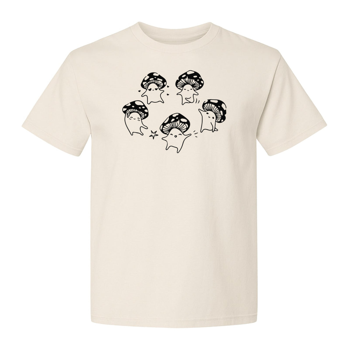 Dancing Mushroom T-Shirt, Cute Characters for Fungi Fans and Nature Lovers