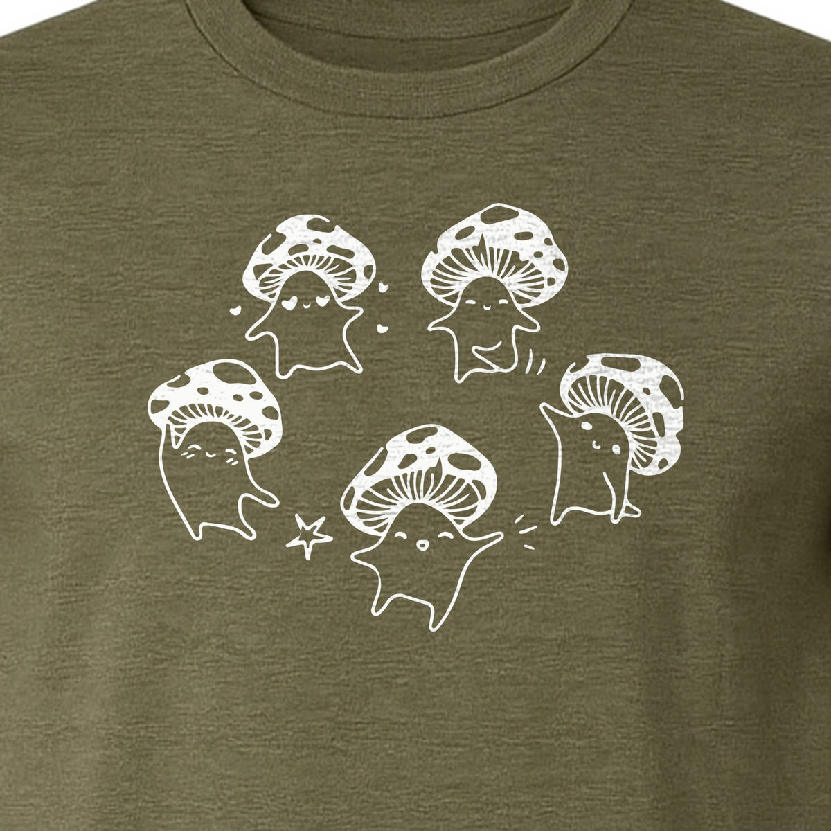 Dancing Mushroom T-Shirt, Cute Characters for Fungi Fans and Nature Lovers