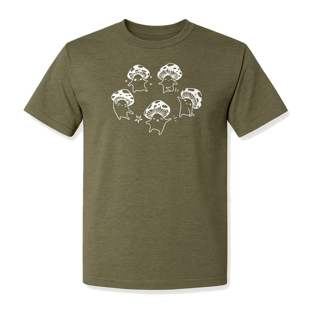 Dancing Mushroom T-Shirt, Cute Characters for Fungi Fans and Nature Lovers