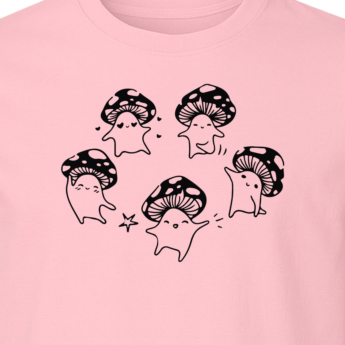 Dancing Mushroom T-Shirt, Cute Characters for Fungi Fans and Nature Lovers