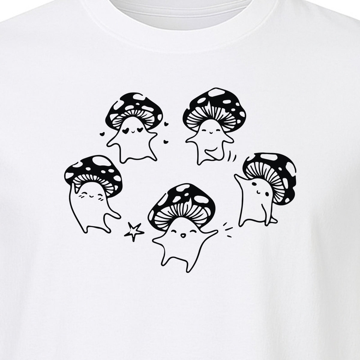Dancing Mushroom T-Shirt, Cute Characters for Fungi Fans and Nature Lovers