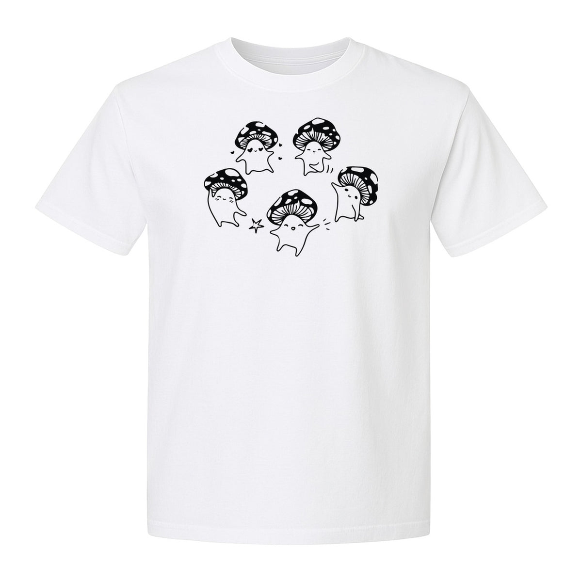 Dancing Mushroom T-Shirt, Cute Characters for Fungi Fans and Nature Lovers
