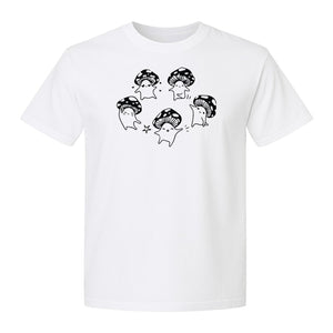 Dancing Mushroom T-Shirt, Cute Characters for Fungi Fans and Nature Lovers