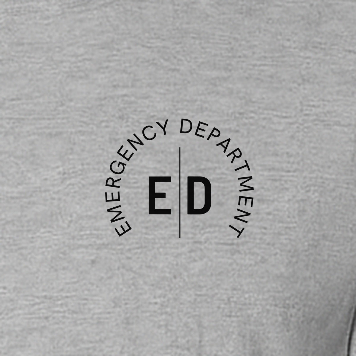 Emergency Department Nurse T-Shirt, Small Left Chest ED Design for ER Staff