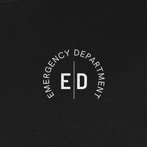 Emergency Department Nurse T-Shirt, Small Left Chest ED Design for ER Staff