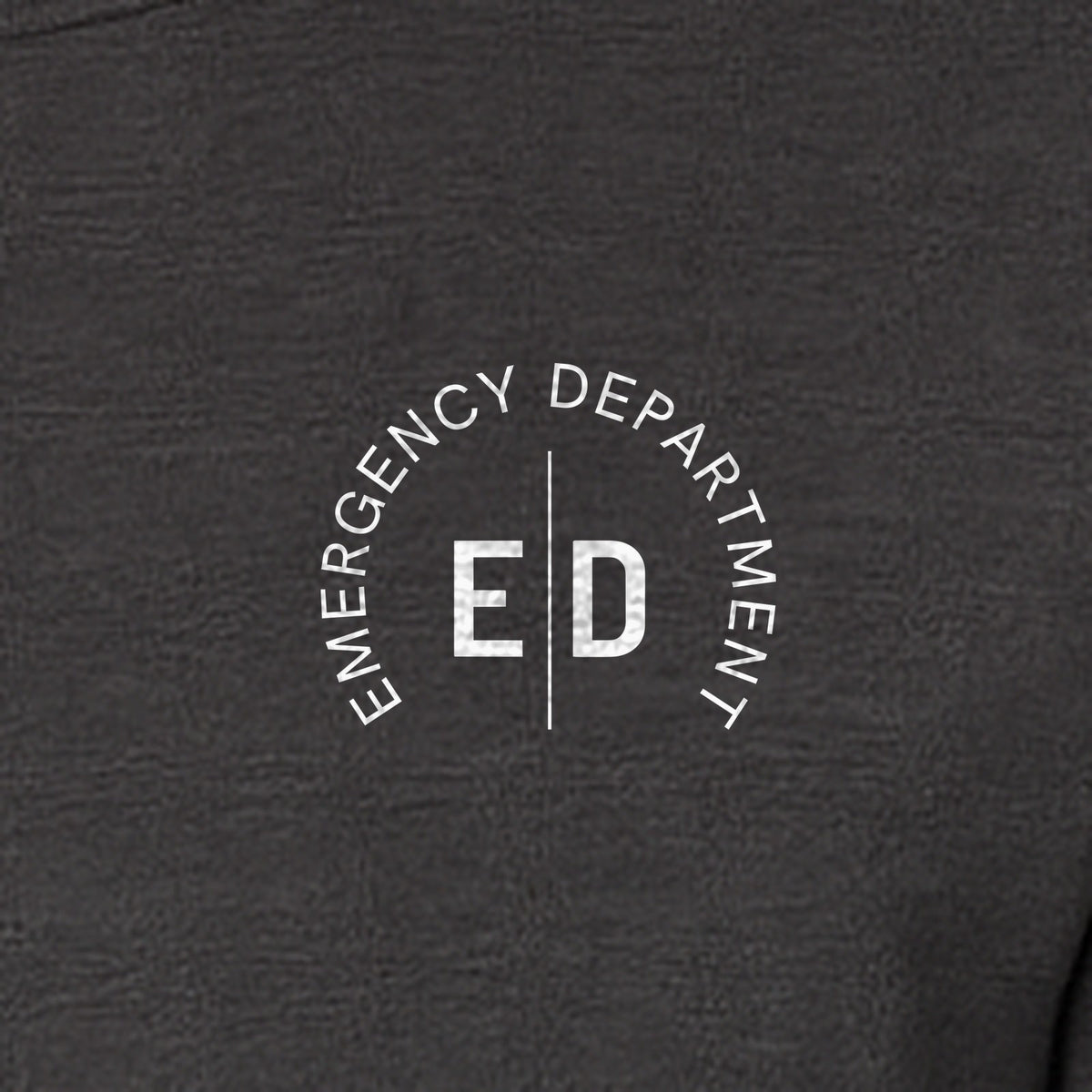 Emergency Department Nurse T-Shirt, Small Left Chest ED Design for ER Staff