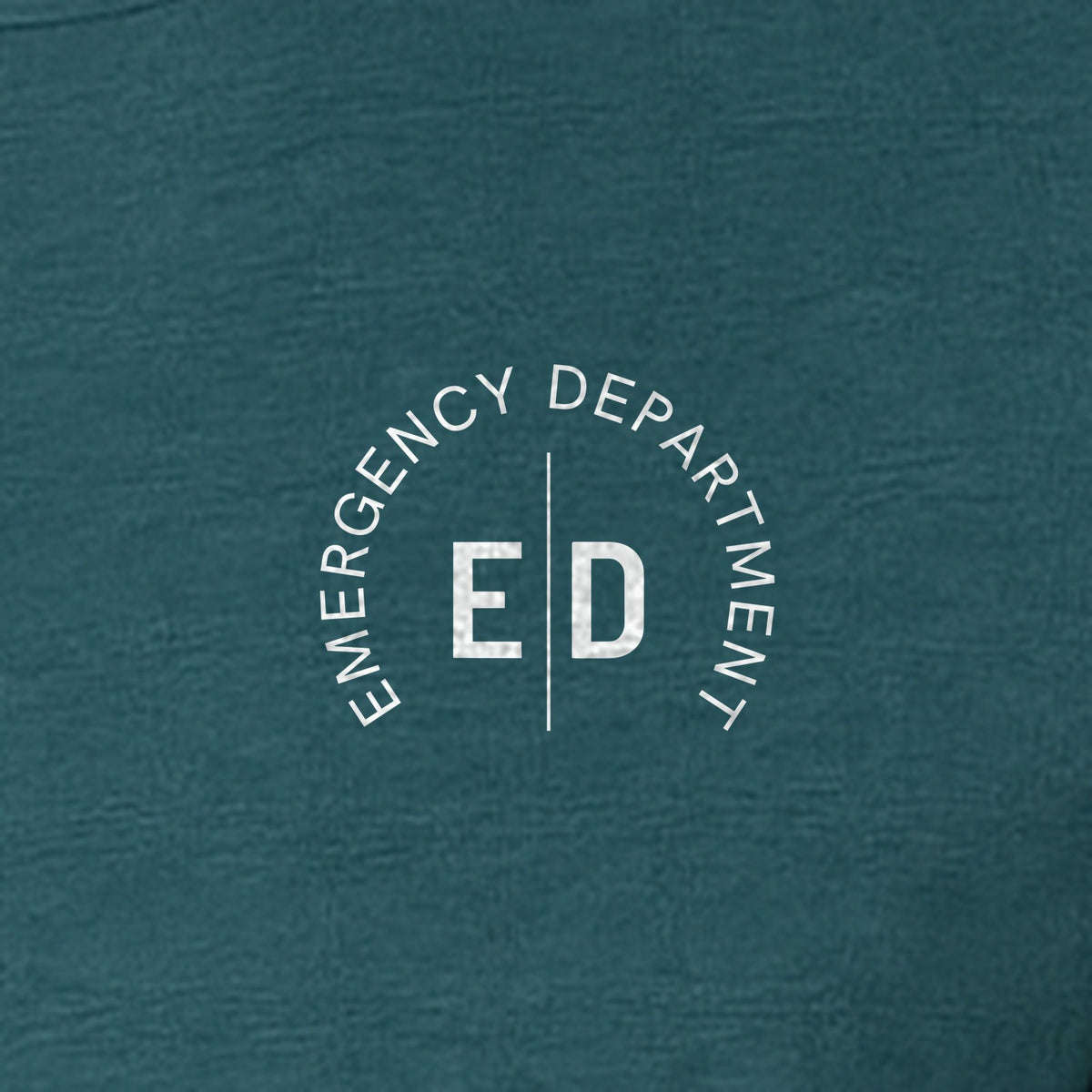 Emergency Department Nurse T-Shirt, Small Left Chest ED Design for ER Staff