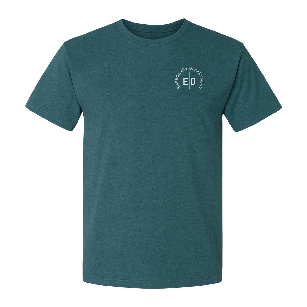Emergency Department Nurse T-Shirt, Small Left Chest ED Design for ER Staff