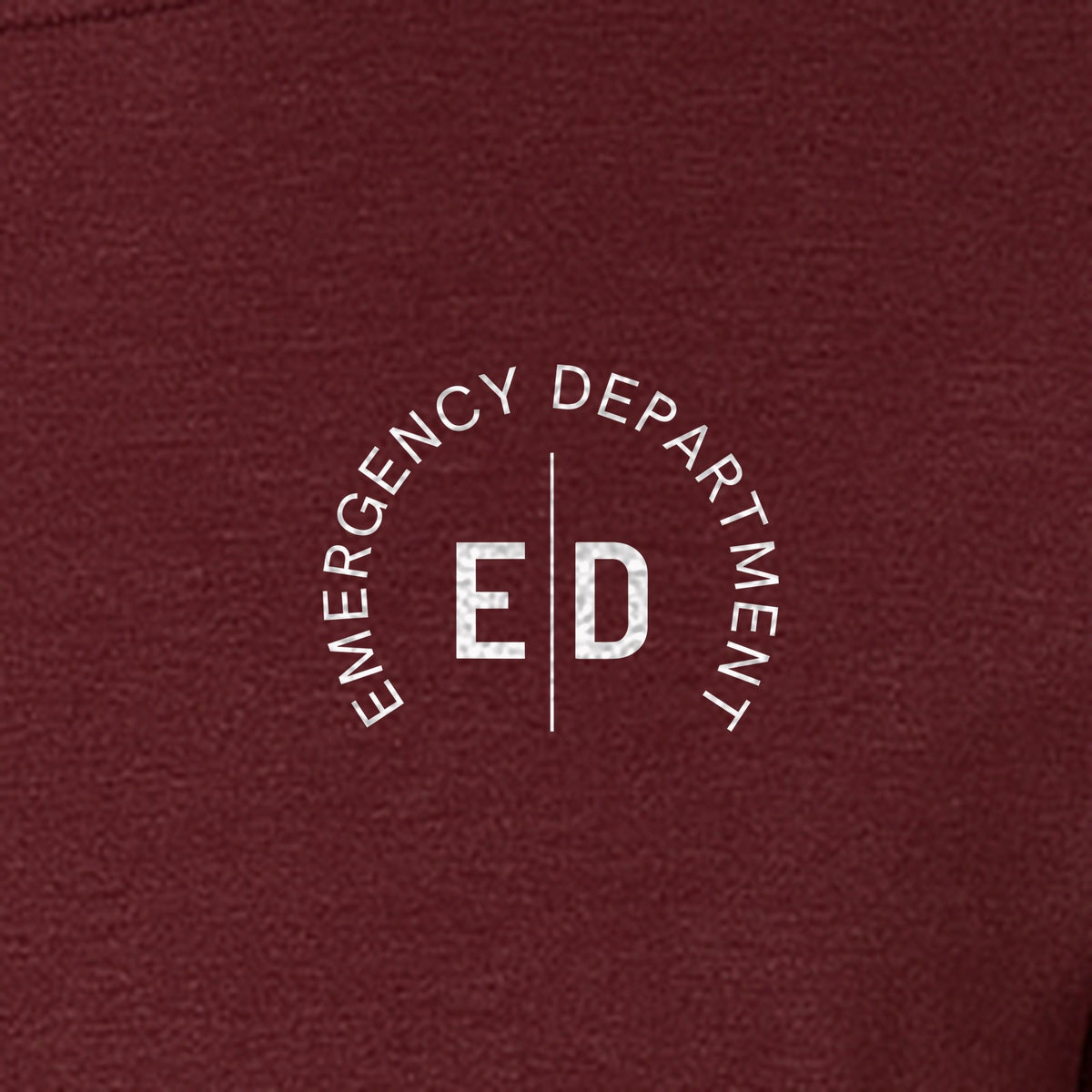 Emergency Department Nurse T-Shirt, Small Left Chest ED Design for ER Staff