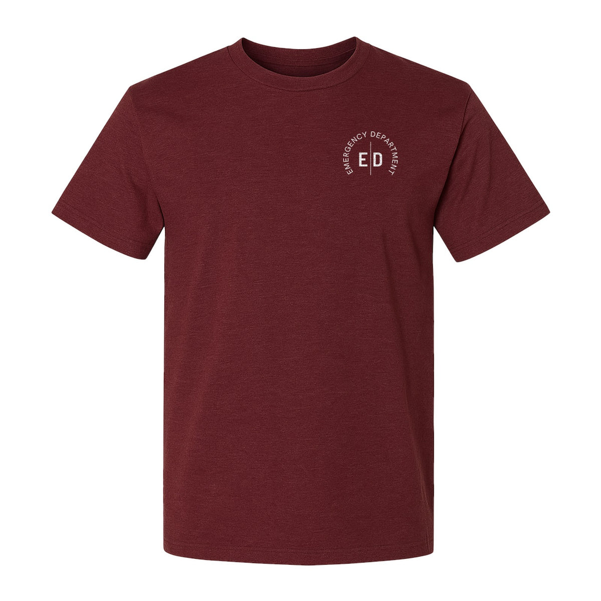 Emergency Department Nurse T-Shirt, Small Left Chest ED Design for ER Staff