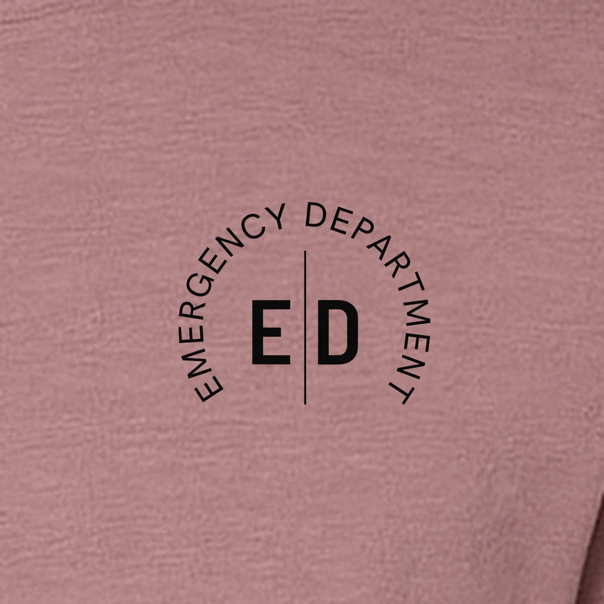 Emergency Department Nurse T-Shirt, Small Left Chest ED Design for ER Staff