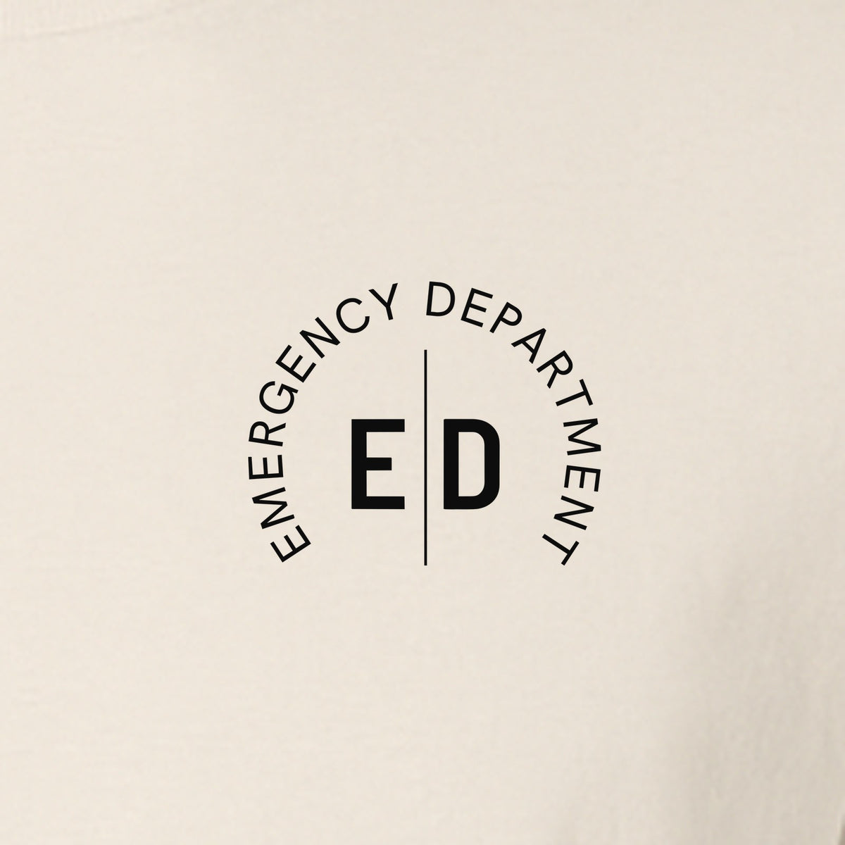 Emergency Department Nurse T-Shirt, Small Left Chest ED Design for ER Staff