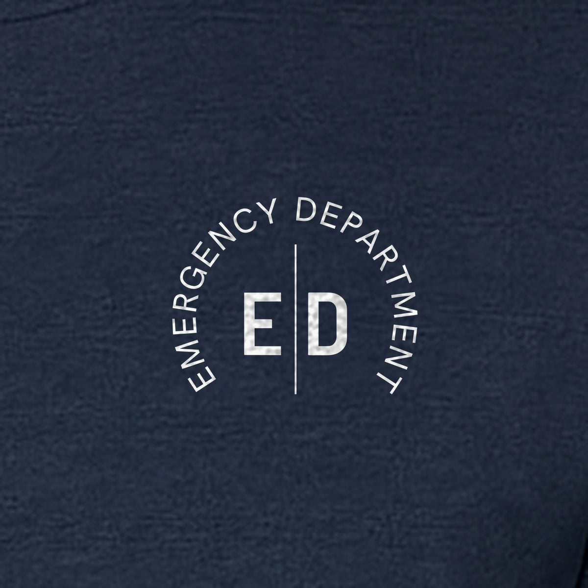Emergency Department Nurse T-Shirt, Small Left Chest ED Design for ER Staff