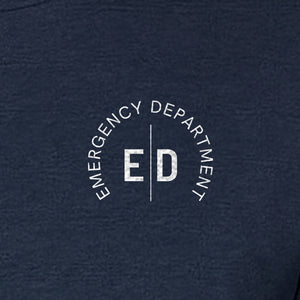 Emergency Department Nurse T-Shirt, Small Left Chest ED Design for ER Staff