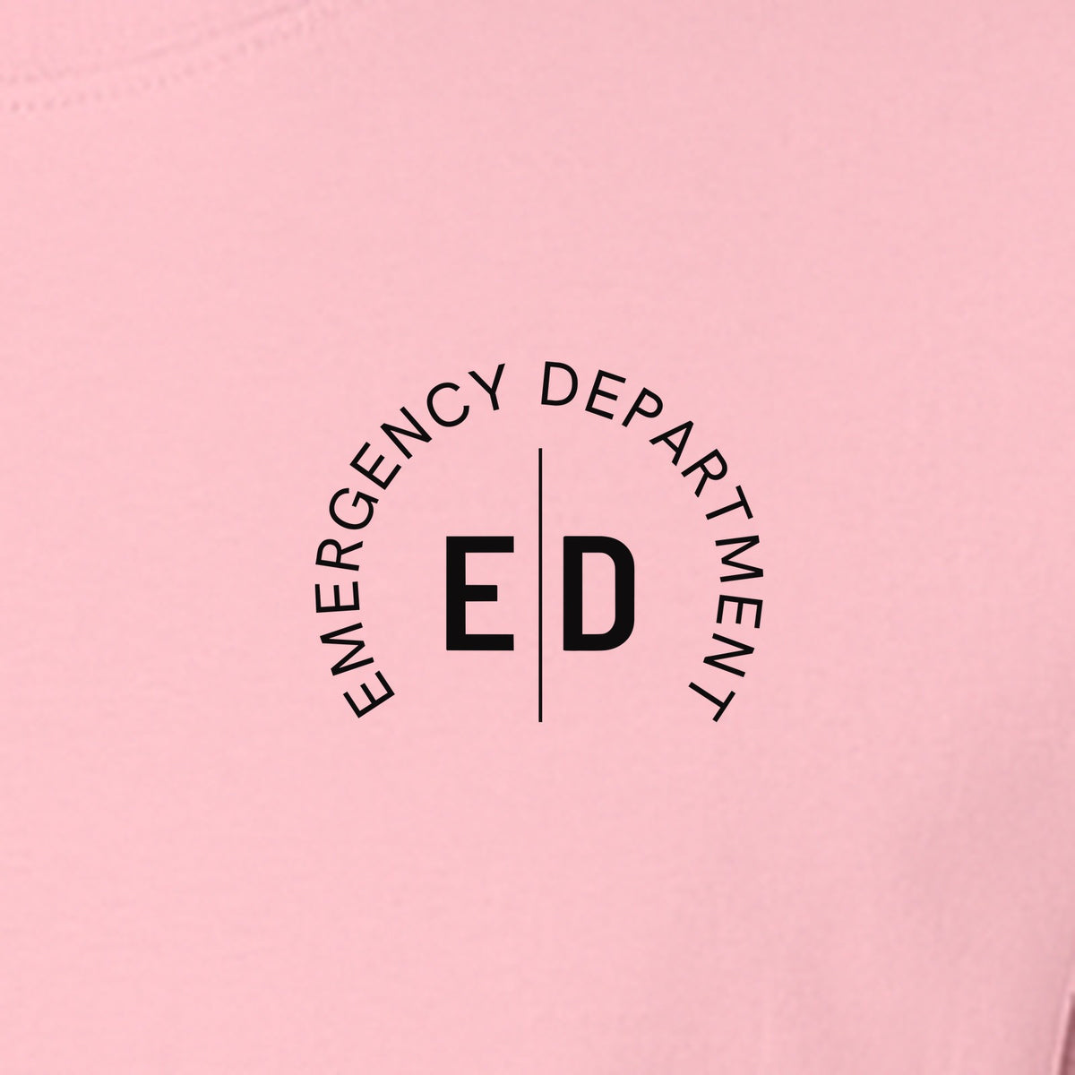 Emergency Department Nurse T-Shirt, Small Left Chest ED Design for ER Staff