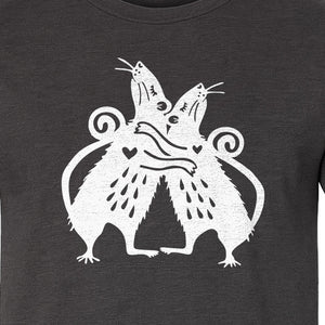 Rat T-Shirt, Hugging Rodent Illustration for Animal Lovers and Pocket Pet Owners