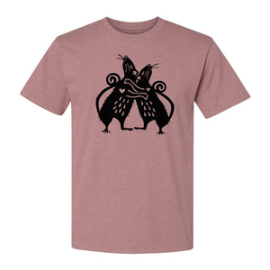 Rat T-Shirt, Hugging Rodent Illustration for Animal Lovers and Pocket Pet Owners