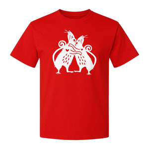 Rat T-Shirt, Hugging Rodent Illustration for Animal Lovers and Pocket Pet Owners