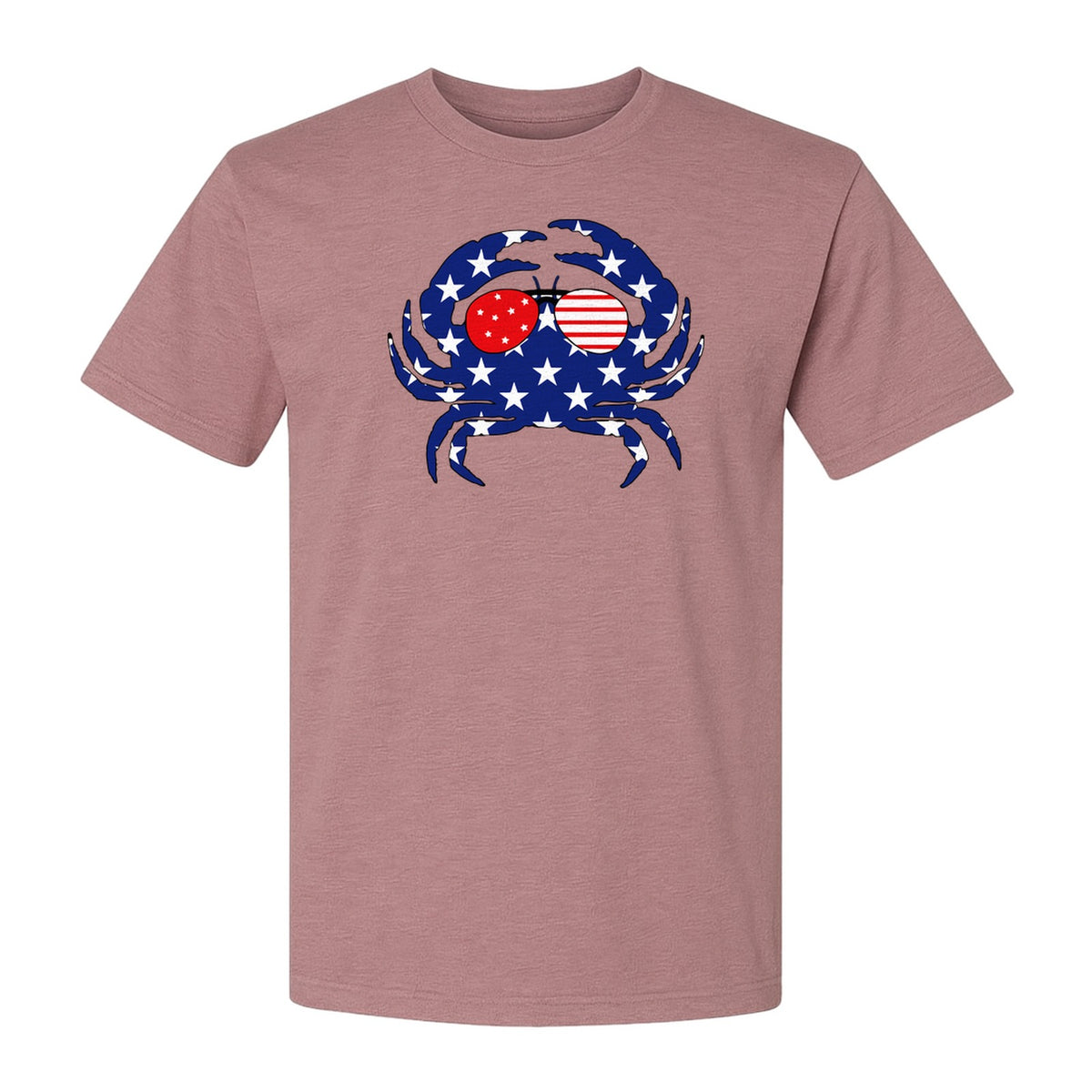 Crab T-Shirt, Patriotic American Flag Design for Independence Day and Fourth of July Celebrations