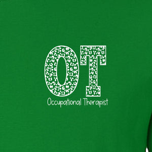 Occupational Therapist T-Shirt, Small Pocket OT Print for Therapy Graduates and Assistants