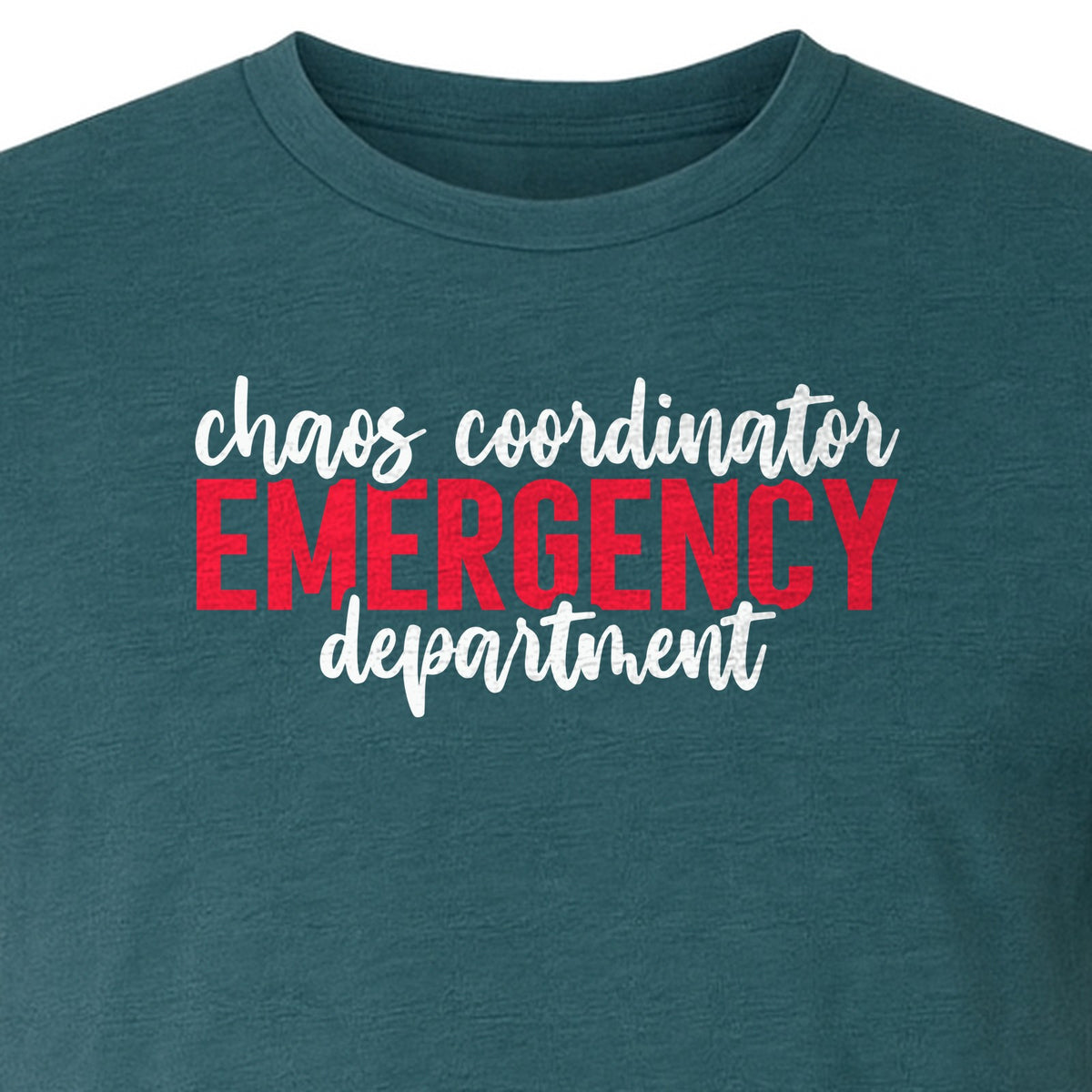 Emergency Department T-Shirt, Chaos Coordinator Nurse Gift for ER Staff and Nursing Students
