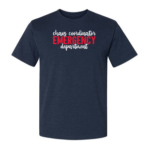 Emergency Department T-Shirt, Chaos Coordinator Nurse Gift for ER Staff and Nursing Students