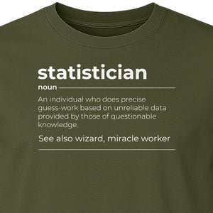 Statistician T-Shirt, Funny Definition Design for Statistics Teachers, Students and Math Graduates