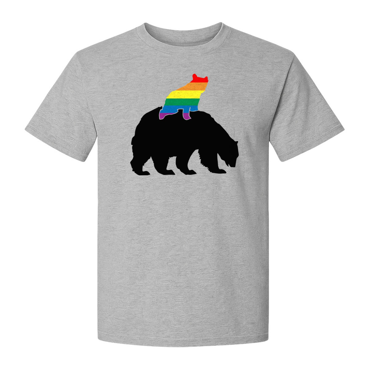 Mama Bear T-Shirt, Rainbow Pride Graphic for LGBTQ+ Moms and Supporters