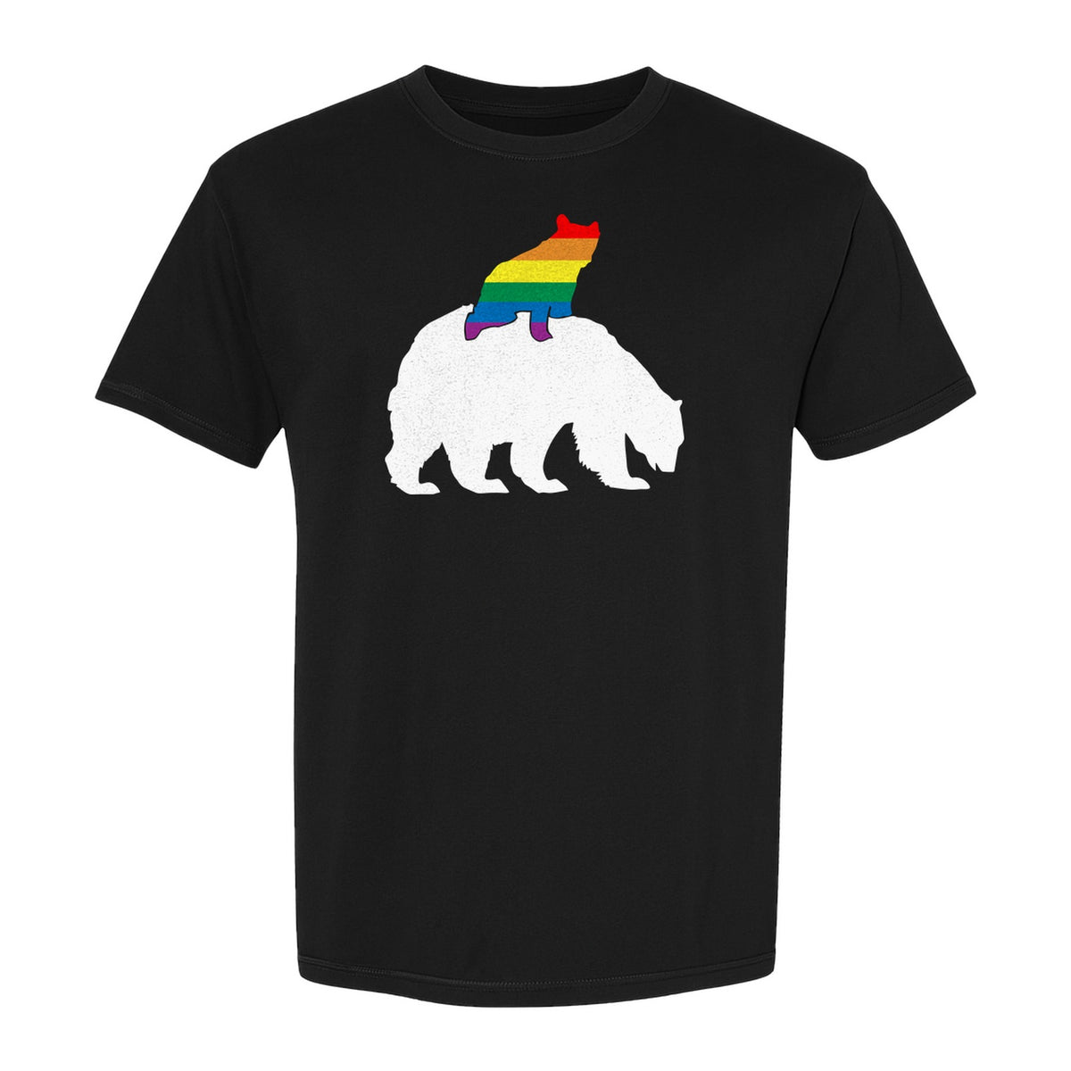 Mama Bear T-Shirt, Rainbow Pride Graphic for LGBTQ+ Moms and Supporters